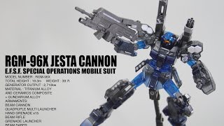 027  HGUC RGM96X Jesta Cannon TriStar Clear Version [upl. by Philips380]