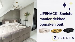 Hoe krijg ik snel mijn dekbed in mijn overtrek  Lifehack  Tips  Het beste dekbed  Wasbaar dekbed [upl. by Kamaria]