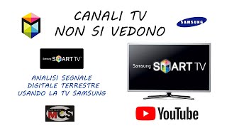 Qualità e potenza del segnale tv DVBT utilizzando la TV Samsung [upl. by Shea]