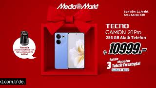 Yeni Yıl Hediyelerinin MediaMarkt’la Tam Zamanı Tecno Camon 20 Pro 256GB Akıllı Telefon 10999 TL [upl. by Hillman]