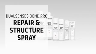 Dualsenses Bond Pro Repair amp Structure Spray  Best Hair Prep Spray  Goldwell Education Plus [upl. by Ordnassela]