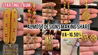 New gold jewellery Designs only 34Gm starts 🔥 Light weight gold jewellery Designs with price [upl. by Fullerton]