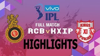 IPL 2019 Full Highlights • RCB vs KXIP Full Match Highlights Today [upl. by Sherburne]