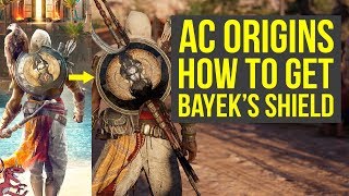 Assassins Creed Origins Tips HOW TO GET Bayeks Shield amp If Its Any Good AC Origins best shield [upl. by Trakas191]