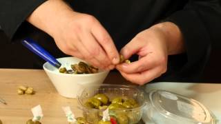 Ficacci Olives  Recipe parmigiana goat’s ricotta Nocellara Etnea Olives [upl. by Barthel862]