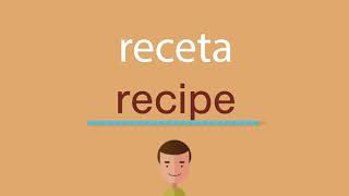 Cómo se dice receta en inglés [upl. by Notnerb]