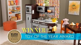 Childrens Uptown Espresso Play Kitchen  KidKrafts Award Winning Kids Kitchen [upl. by Rehpetsirhc]