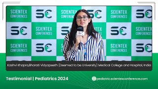 Testimonial by Kashvi Khapra  Pediatric 2024 [upl. by Terencio]