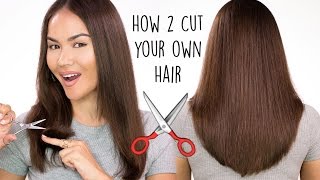 How To Cut Your Own Hair l DIY HAIRCUT TUTORIAL  Maryam Maquillage [upl. by Paza]