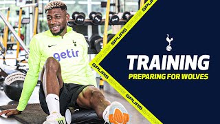 Spurs players prepare for Wolves clash  TRAINING [upl. by Irving]