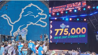 My thoughts on my experience at the 2024 NFL Draft in Detroit [upl. by Nainatrad251]