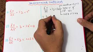 شرح undetermined coefficients [upl. by Calli]