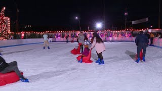 The ‘largest outdoor ice skating rink in Texas’ is now open in San Antonio [upl. by Eemak]