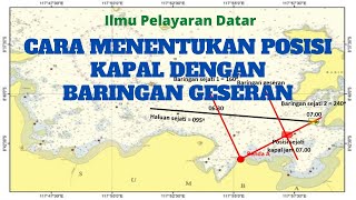 CARA PENENTUAN POSISI KAPAL DENGAN BARINGAN GESERAN [upl. by Pulchi]