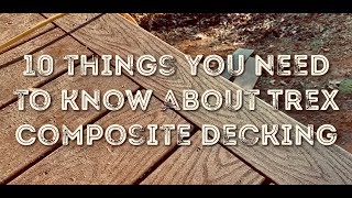 How to install Trex composite decking [upl. by Idnahr149]