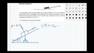 Resolving Forces on a Slope With Coefficient Of Friction Year 2 Maths Mech [upl. by Siriso]