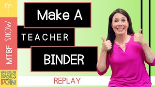 Teacher Binder  Make It With Me [upl. by Citron]