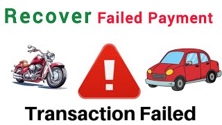 Recover Failed Payment of ParivahanRTO Which Got Deducted From Account While Depositing Fee Online [upl. by Nolyk]