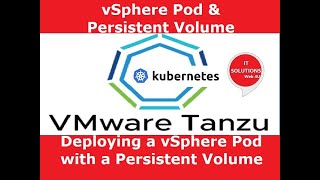 TANZU Deploying a vSphere Pod with a Persistent Volume [upl. by Schouten]