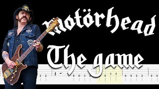 Motörhead – The Game 🔴Bass Tabs  Notation ChamisBass chamisbass motorheadbass basstabs [upl. by Concepcion]