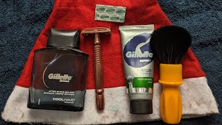 Klassische Nassrasur mit Rasierhobel Gillette Series Aftershave amp Gillette Rasiergel [upl. by Murphy]