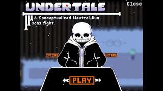 Neutral Sans Fight Nルートサンズ戦 アンテAU [upl. by Tresa]