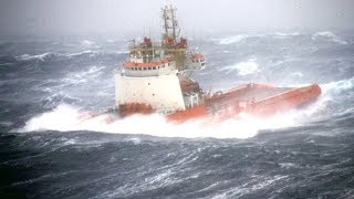 Work on Supply Boat During Heavy Weather [upl. by Iuq665]