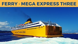 Arrival of ferry MEGA EXPRESS THREE Golfo Aranci Corsica Sardinia Ferries [upl. by Natsrik]