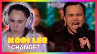 Kodi Lee quotChangequot Receives a STANDING OVATION  Americas Got Talent Mireia Estefano Reaction Video [upl. by Leamaj]