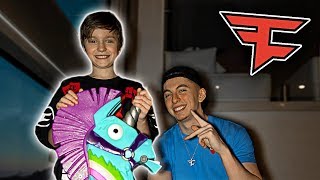 I surprised the best kid fortnite player FaZe H1ghSky1 [upl. by Rubetta23]