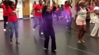 Haitian Dance Practice with Nedgine Pierre [upl. by Anail227]