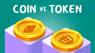 Crypto Token VS Coin Animated Explainer amp Examples [upl. by Travis430]