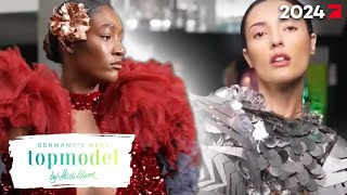 Drama Die Frauen zeigen die extravaganten Looks von Kevin Germaniers  GNTM 2024 ProSieben [upl. by Aremus]