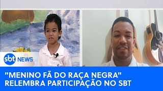 quotMenino fã do Raça Negraquot relembra participação no Programa Silvio Santos [upl. by Oramug]