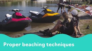 How to Anchor a Personal Watercraft on the Beach  SeaDoo [upl. by Aihsar274]