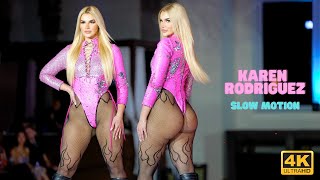 Karen Rodgriguez in SLOW MOTION 4k  Art Basel Miami  Fusion Fashion Events  Ruben Dario 2024 [upl. by Sawtelle]