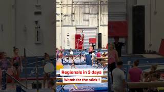 Regionals in 3 days watch for the stick gymnastics girls leotard gymnast [upl. by Rolyak]