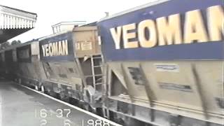 Class 56 arrival in to Westbury on empty stone wagons 02061988 [upl. by Adriano]