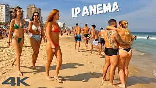 4K IPANEMA BEACH Sunny afternoon  🇧🇷 Walking tour Brazil [upl. by Milton]