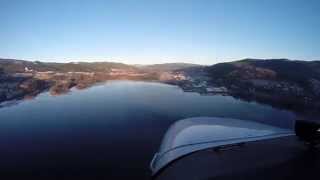 Pilot Flight Academy  Ferry Flight over Norway Scandinavia [upl. by Ellesirg123]