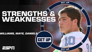 The biggest STRENGTHS amp WEAKNESSES for the top NFL Draft QB prospects 👀  Get Up [upl. by Teplitz]