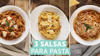 3 Salsas para Pasta  Kiwilimón [upl. by Fennell202]