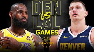 Los Angeles Lakers vs Denver Nuggets Game 5 Full Highlights  2024 WCR1  FreeDawkins [upl. by Gereron]