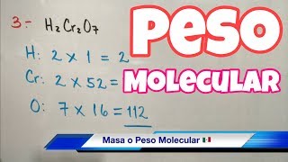 MASA y PESO Molecular muchos ejemplos [upl. by Tisdale27]