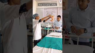 How to Carry a baby  How to lift a Baby  Health Sector nursing medical healthsector carrybaby [upl. by Cly]