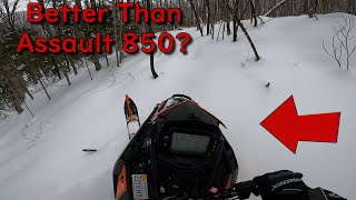 Polaris Khaos Slash 146 Live Review On And Off Trail  Allagash day 2 [upl. by Alded225]