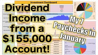 How Much My Dividend Portfolio Paid Me in January 155000 Account [upl. by Ahsropal609]