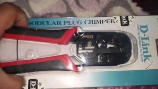 About DLINK crimping tool NTC001  HINDI [upl. by Akkimat]