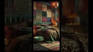 Patchwork Bliss Bright Bohemian Interior Decor Ideas homedecor moderndecor bohemia [upl. by Kataway]