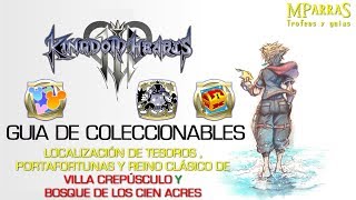 Kingdom Hearts 3  Guía de coleccionables de Villa Crepúsculo y Bosque de los Cien Acres [upl. by Laehpar]